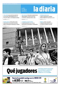 Tapa de la diaria del lunes 7 de abril de 2014