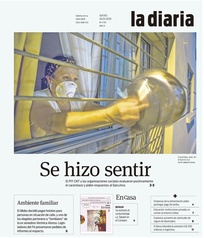 Tapa de la diaria del jueves 26 de marzo de 2020