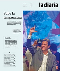 Tapa de la diaria del miércoles 24 de octubre de 2018