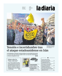 Tapa de la diaria del lunes 23 de junio de 2025