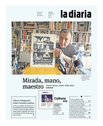Tapa de la diaria del viernes 26 de agosto de 2022