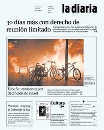 Tapa de la diaria del viernes 19 de febrero de 2021