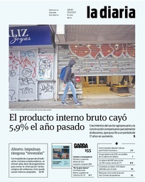 Tapa de la diaria del jueves 25 de marzo de 2021