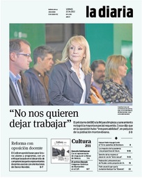 Tapa de la diaria del viernes 22 de abril de 2022