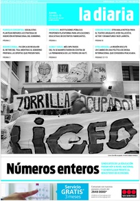 Tapa de la diaria del jueves 20 de agosto de 2015