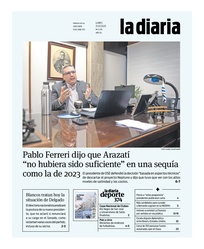 Tapa de la diaria del lunes 21 de julio de 2025