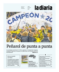 Tapa de la diaria del lunes 2 de diciembre de 2024