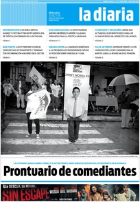 Tapa de la diaria del miércoles 21 de octubre de 2015