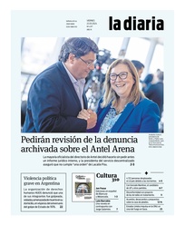 Tapa de la diaria del viernes 22 de marzo de 2024