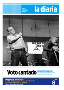 Tapa de la diaria del lunes 11 de mayo de 2015
