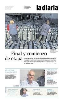 Tapa de la diaria del sábado 10 de mayo de 2025