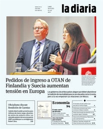 Tapa de la diaria del lunes 16 de mayo de 2022