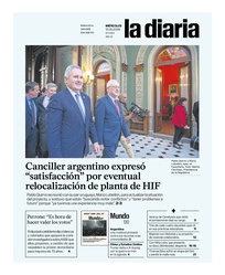 Tapa de la diaria del miércoles 13 de mayo de 2026
