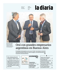 Tapa de la diaria del jueves 19 de septiembre de 2024