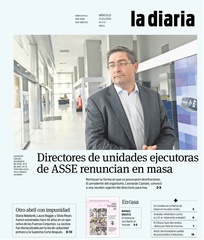 Tapa de la diaria del miércoles 22 de abril de 2020