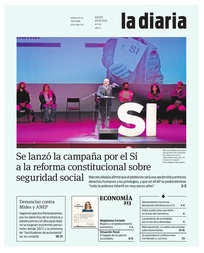 Tapa de la diaria del jueves 5 de septiembre de 2024