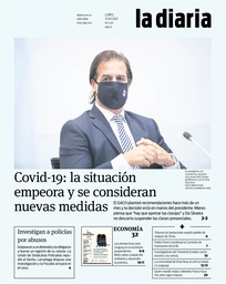 Tapa de la diaria del lunes 15 de marzo de 2021