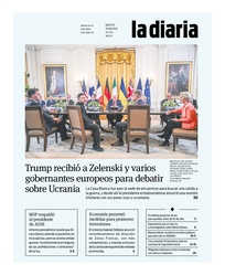 Tapa de la diaria del martes 19 de agosto de 2025