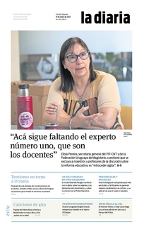 Tapa de la diaria del sábado 15 de enero de 2022