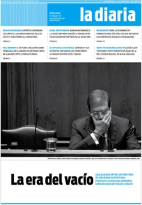 Tapa de la diaria del miércoles 11 de noviembre de 2015