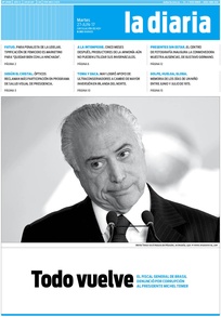 Tapa de la diaria del martes 27 de junio de 2017