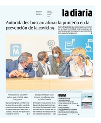 Tapa de la diaria del jueves 19 de noviembre de 2020