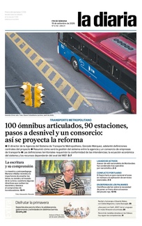 Tapa de la diaria del sábado 19 de setiembre de 2026
