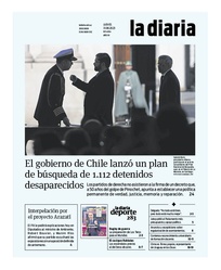 Tapa de la diaria del jueves 31 de agosto de 2023