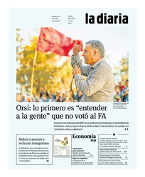 Tapa de la diaria del lunes 7 de noviembre de 2022