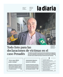 Tapa de la diaria del miércoles 16 de agosto de 2023