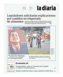 Tapa de la diaria del lunes 1 de febrero de 2021