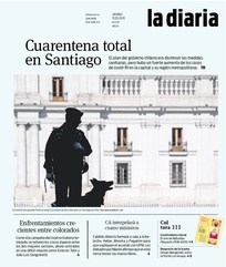 Tapa de la diaria del viernes 15 de mayo de 2020