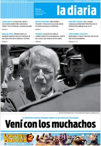 Tapa de la diaria del viernes 8 de septiembre de 2017