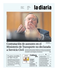 Tapa de la diaria del viernes 9 de febrero de 2024