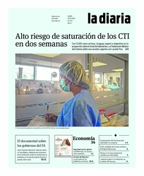 Tapa de la diaria del lunes 22 de marzo de 2021