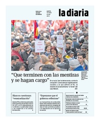 Tapa de la diaria del martes 14 de noviembre de 2023