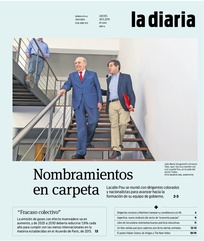 Tapa de la diaria del jueves 28 de noviembre de 2019