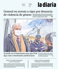 Tapa de la diaria del martes 13 de octubre de 2020