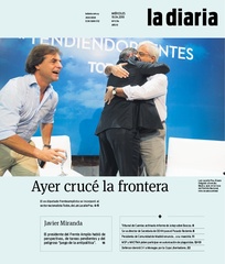 Tapa de la diaria del miércoles 18 de abril de 2018