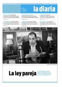 Tapa de la diaria del lunes 15 de octubre de 2012