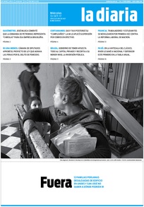 Tapa de la diaria del miércoles 13 de septiembre de 2017