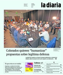 Tapa de la diaria del viernes 14 de febrero de 2020