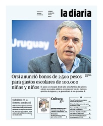 Tapa de la diaria del viernes 6 de junio de 2025