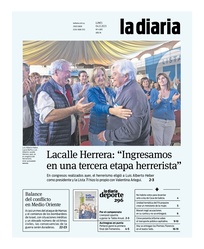 Tapa de la diaria del lunes 4 de diciembre de 2023