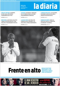 Tapa de la diaria del miércoles 17 de junio de 2015