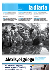 Tapa de la diaria del lunes 26 de enero de 2015
