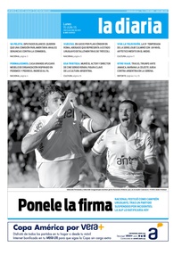 Tapa de la diaria del lunes 15 de junio de 2015