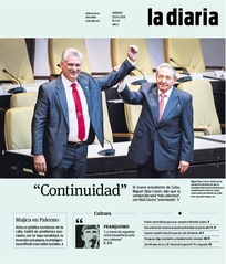 Tapa de la diaria del viernes 20 de abril de 2018