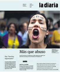 Tapa de la diaria del lunes 30 de abril de 2018