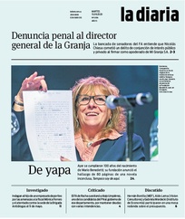 Tapa de la diaria del martes 15 de septiembre de 2020